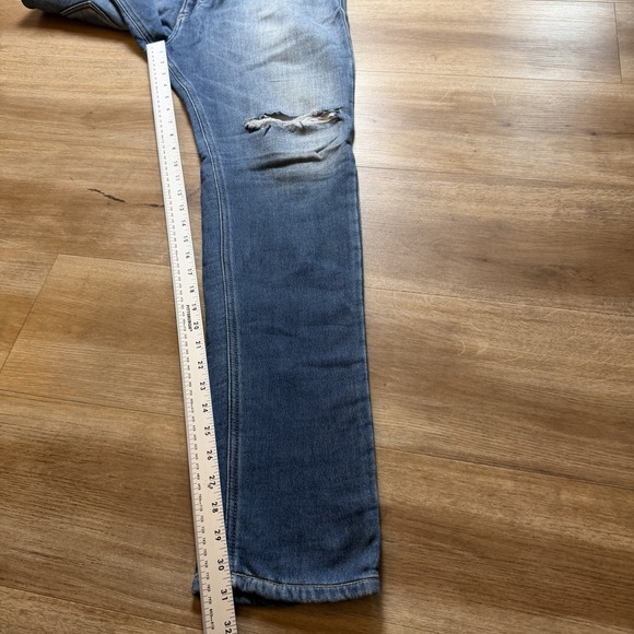 Diesel Jogg Jeans Men 32 Blue Tepphar-NE Slim Carrot Stretch Distressed 0800E - Picture 13 of 15